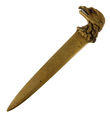 Lot 625 - A French Art Nouveau bronze letter opener, L...