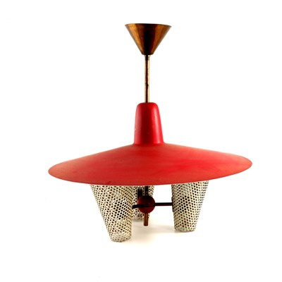 Lot 630 - A Mid Century Modernist pendant light, circa...