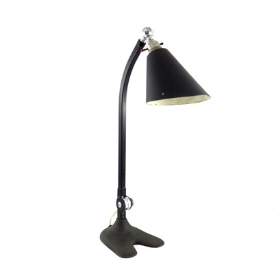 Lot 633 - An Art Deco Industrial design gooseneck desk...