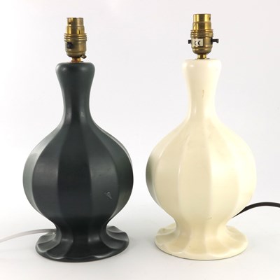 Lot 634 - Robert Welch, a pair of ceramic table lamps,...