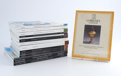 Lot 696 - A large collection of auction catalogues,...