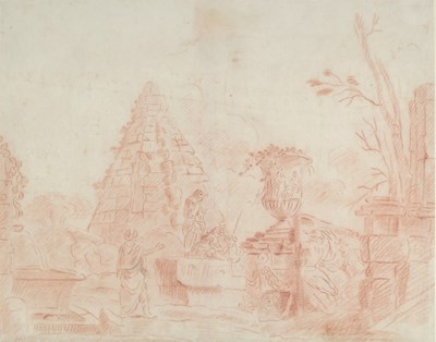Lot 781 - Hubert Robert (French, 1733-1808), Capriccio...