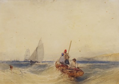 Lot 785 - William Callow (British, 1812-1908), A Fishing...