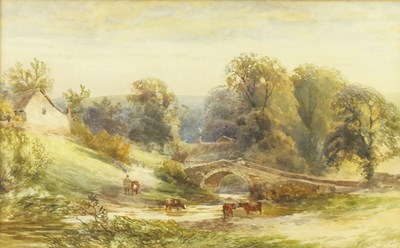 Lot 802 - Frank Gresley (British, 1855-1936), cattle...