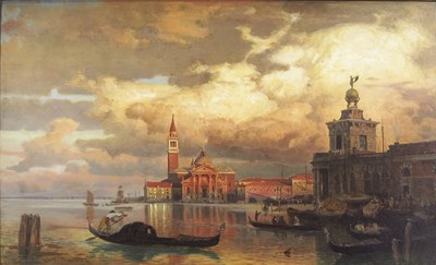 Lot 819 - J..Rothmann (19th Century), The Grand Canal,...