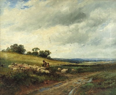 Lot 821 - David Bates (British, 1840-1921), a shepherd...