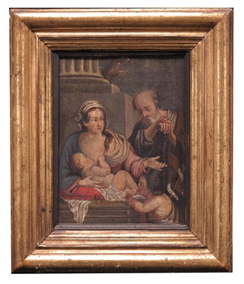 Lot 824 - European School, 19th Century, The Holy Family,...