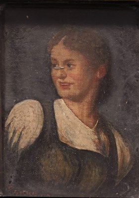 Lot 825 - Henryk Dyrdon (Polish, 1860-1894), portrait of...
