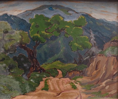 Lot 830 - Egmund Gwerk (Czech, 1895-1956), a mountainous...
