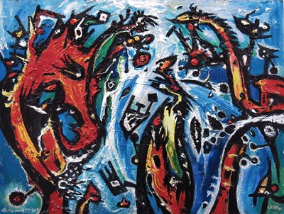 Lot 856 - David Wilde (British, 1913-1974), Thorn Trees...