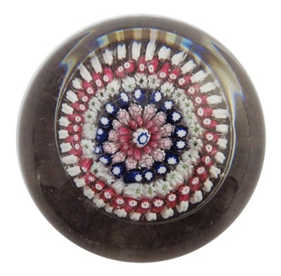 Lot 863 - Richardson, a concentric cane paperweight, six...