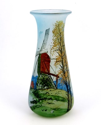 Lot 886 - Legras, an Art Nouveau enamelled glass vase,...