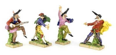 Lot 907 - A set of four Samson, Paris porcelain figures,...