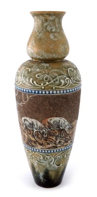 Lot 975 - Hannah Barlow for Doulton Lambeth, a stoneware...