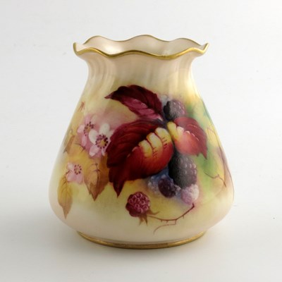 Lot 1039 - Kitty Blake for Royal Worcester, a blackberry...
