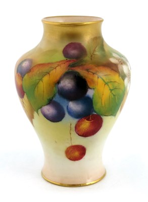 Lot 1040 - Kitty Blake for Royal Worcester, a leaf and...