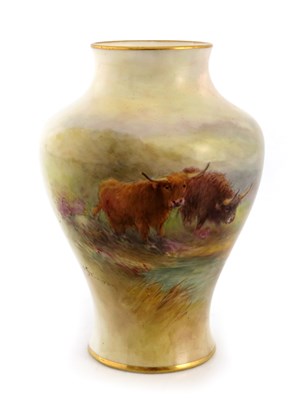 Lot 1049 - Harry Stinton for Royal Worcester, a Highland...
