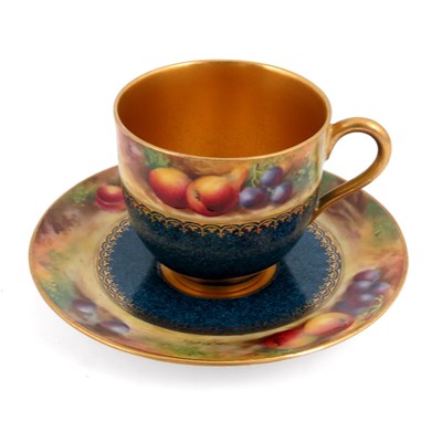 Lot 1052 - Harry Ayrton for Royal Worcester, a fruit...