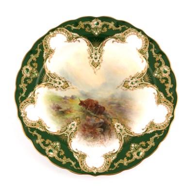 Lot 1060 - Harry Stinton for Royal Worcester, a Highland...