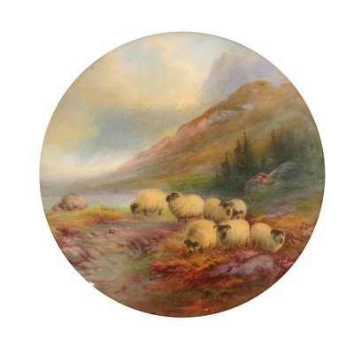 Lot 1062 - Harry Davis for Royal Worcester, a Highland...