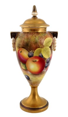 Lot 1066 - Brian Leaman for Royal Worcester, a fruit...