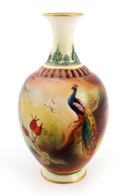 Lot 1068 - Attributed to R Austin for Royal Worcester, a...