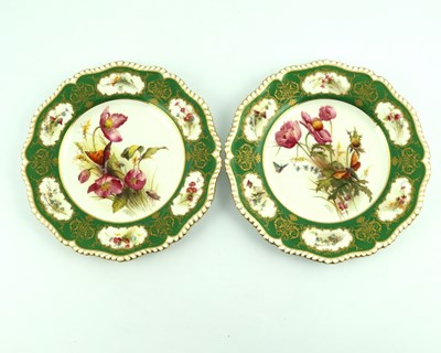 Lot 1077 - W Austin for Royal Worcester, a pair of...