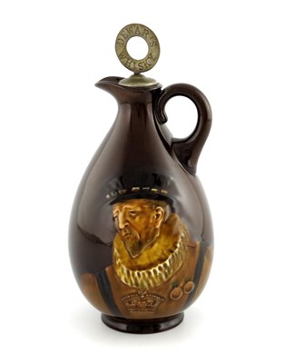 Lot 1084 - A Royal Doulton Kingsware Dewars whisky flagon,...