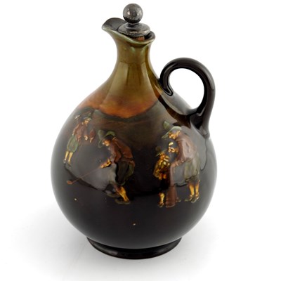 Lot 1088 - A Royal Doulton Kingsware whisky flagon,...