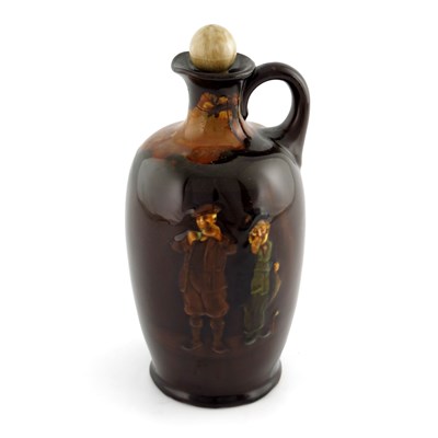 Lot 1092 - A Royal Doulton Kingsware whisky flagon,...