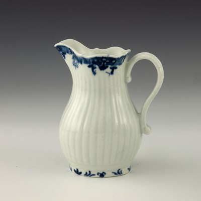 Lot 1130 - A Worcester blue and white jug, circa 1760,...