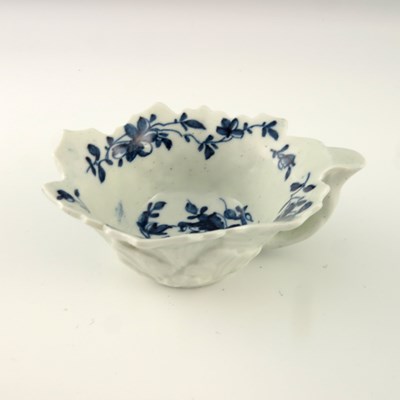 Lot 1131 - A Worcester blue and white relief moulded...