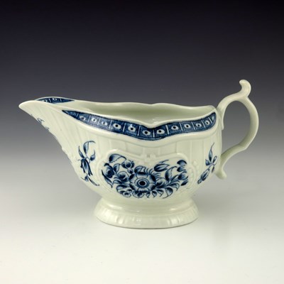 Lot 1171 - A Worcester blue and white relief moulded...