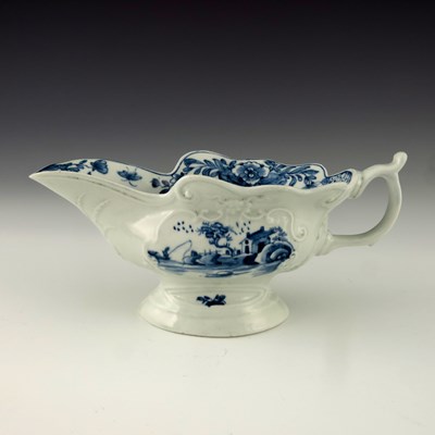 Lot 1175 - A Worcester blue and white relief moulded...