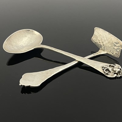 Lot 101 - Sibyl Dunlop, an Arts and Crafts silver spoon...