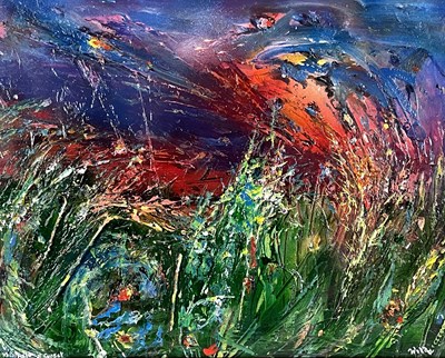 Lot 415 - David Wilde (British, 1918-1974), 'Wheatfield...