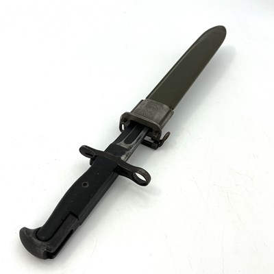 Lot 254 - A Second World War US M1 Garand bayonet by...