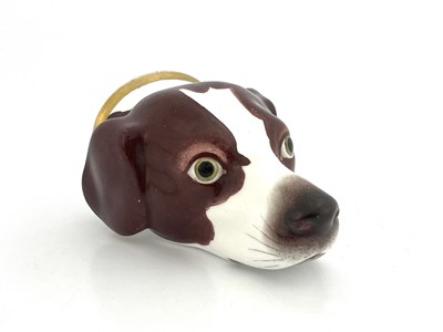 Lot 864 - A Copeland-Garret hound stirrup cup, circa...
