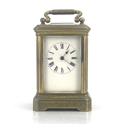 Lot 443 - A miniature carriage timepiece, early 20th...