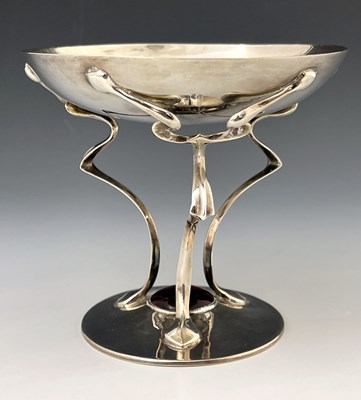 Lot 70 - An Arts and Crafts silver pedestal dish, John...
