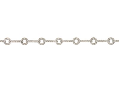 Lot 97 - An 18ct gold single-cut diamond geometric...