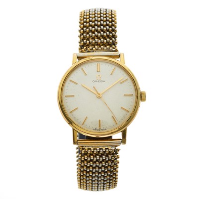 Lot 217 - Omega, a gold plated and stainless steel...