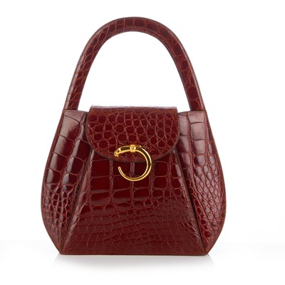 Lot 271 - Cartier, an early 90s brown crocodile Panthere...