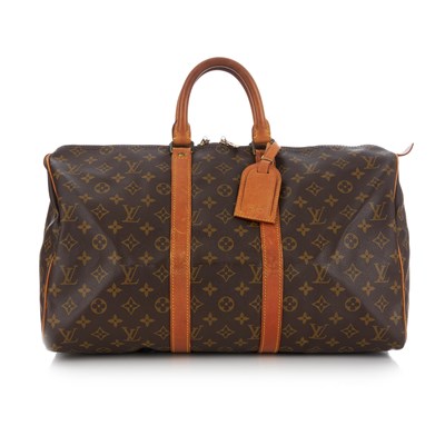 Lot 360 - Louis Vuitton, a monogram Keepall 45 luggage...