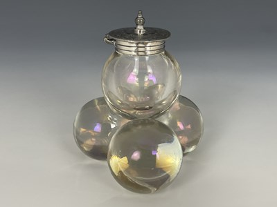 Lot 30 - Harrach, a Bohemian Glatt Iris ball footed...