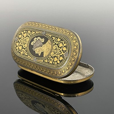 Lot 87 - A Spanish Toledo gold and silver Damascened...