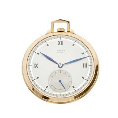 Lot 225 - Rolex, an Art Deco 9ct gold pocket watch