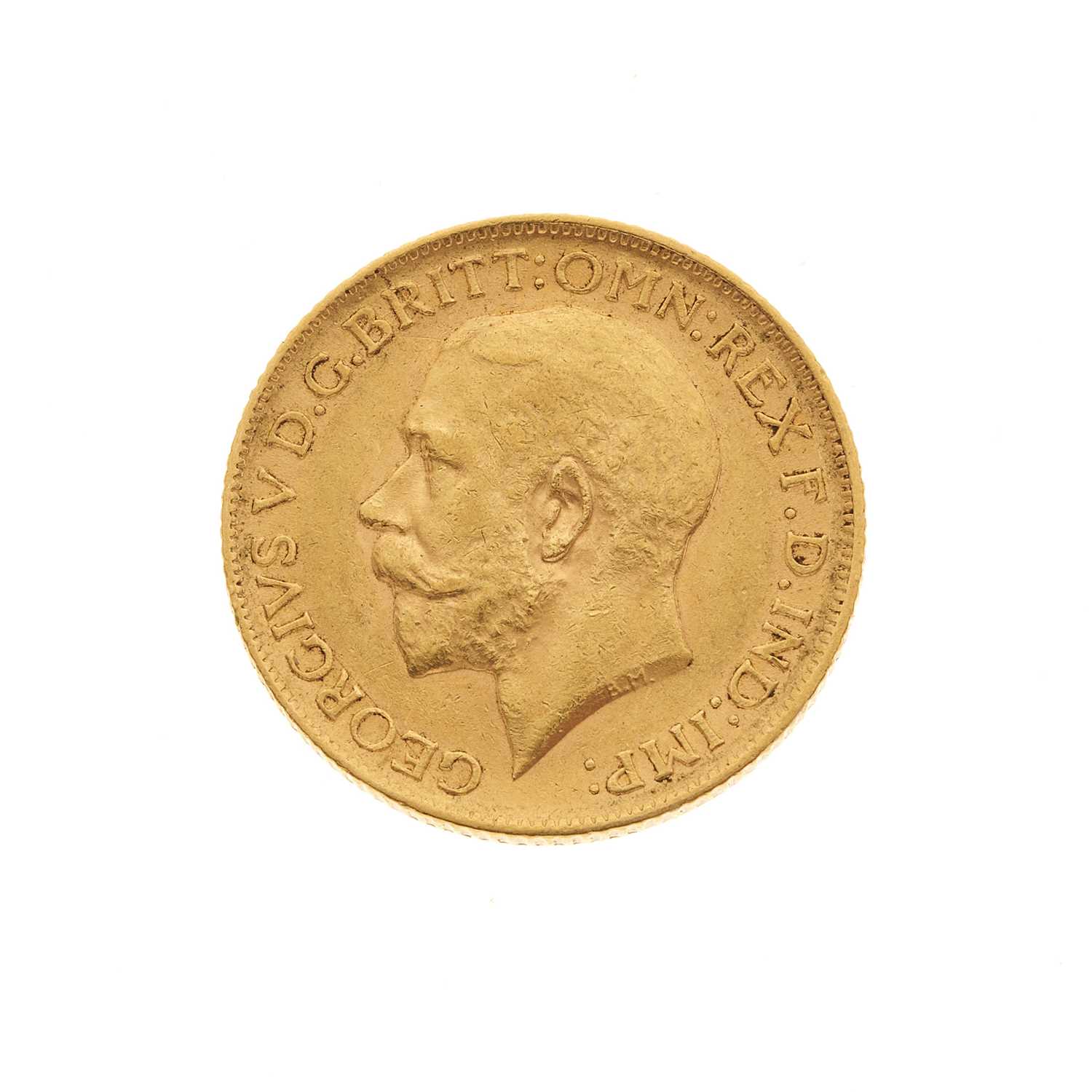 Lot 29 - George V, a gold full sovereign coin dated 1911