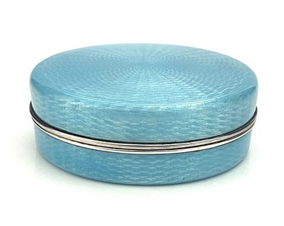 Lot 111 - A sterling silver gilt and enamel box, French...