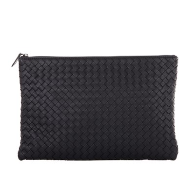 Lot 287 - Bottega Veneta, an Intrecciato leather clutch,...